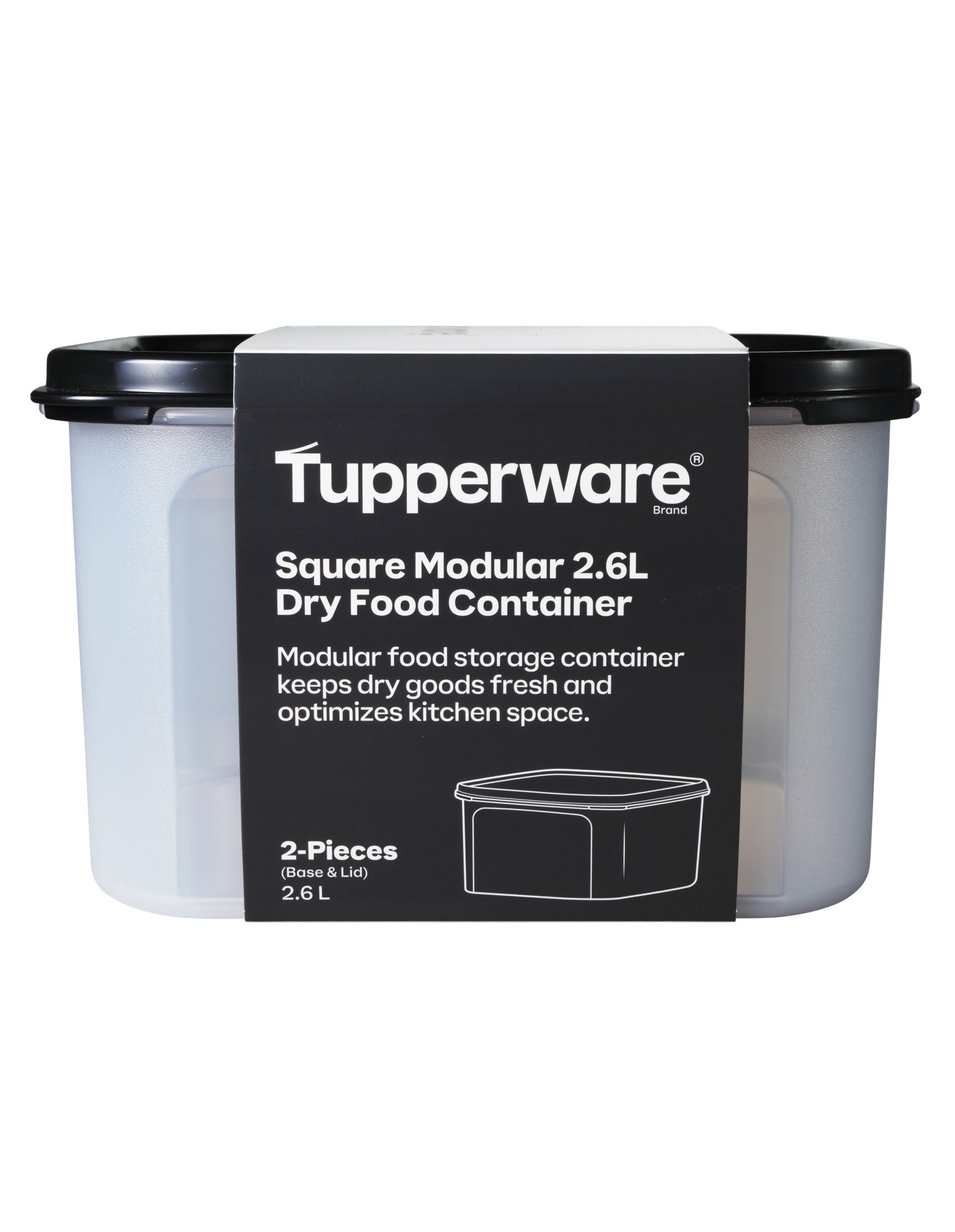 Tupperware Modular Square Dry Food Container 2.6L