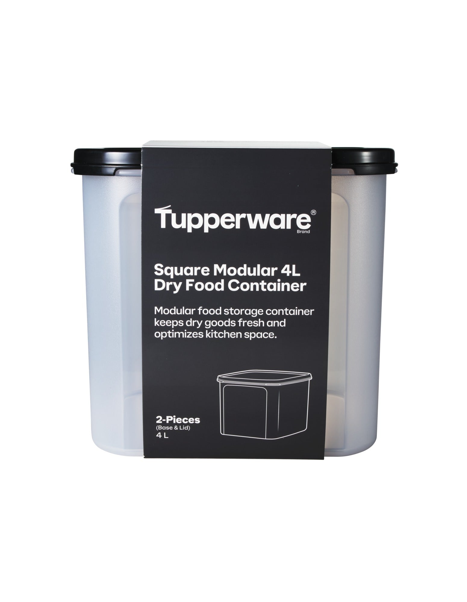 Tupperware Modular Square Dry Food Container 4L