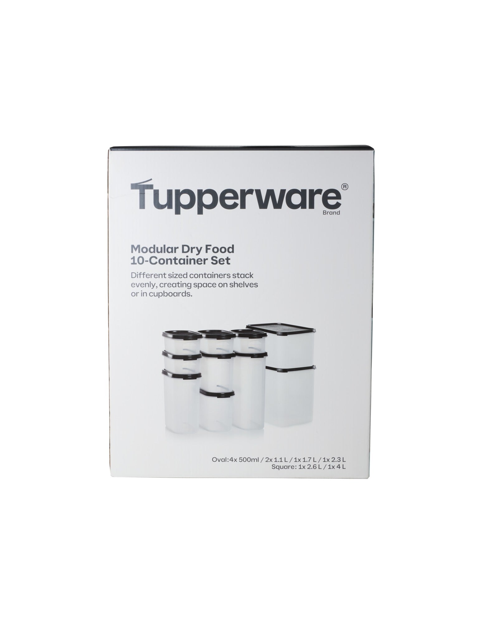 Tupperware Modular Dry Food Container Set of 10 Gift Boxed