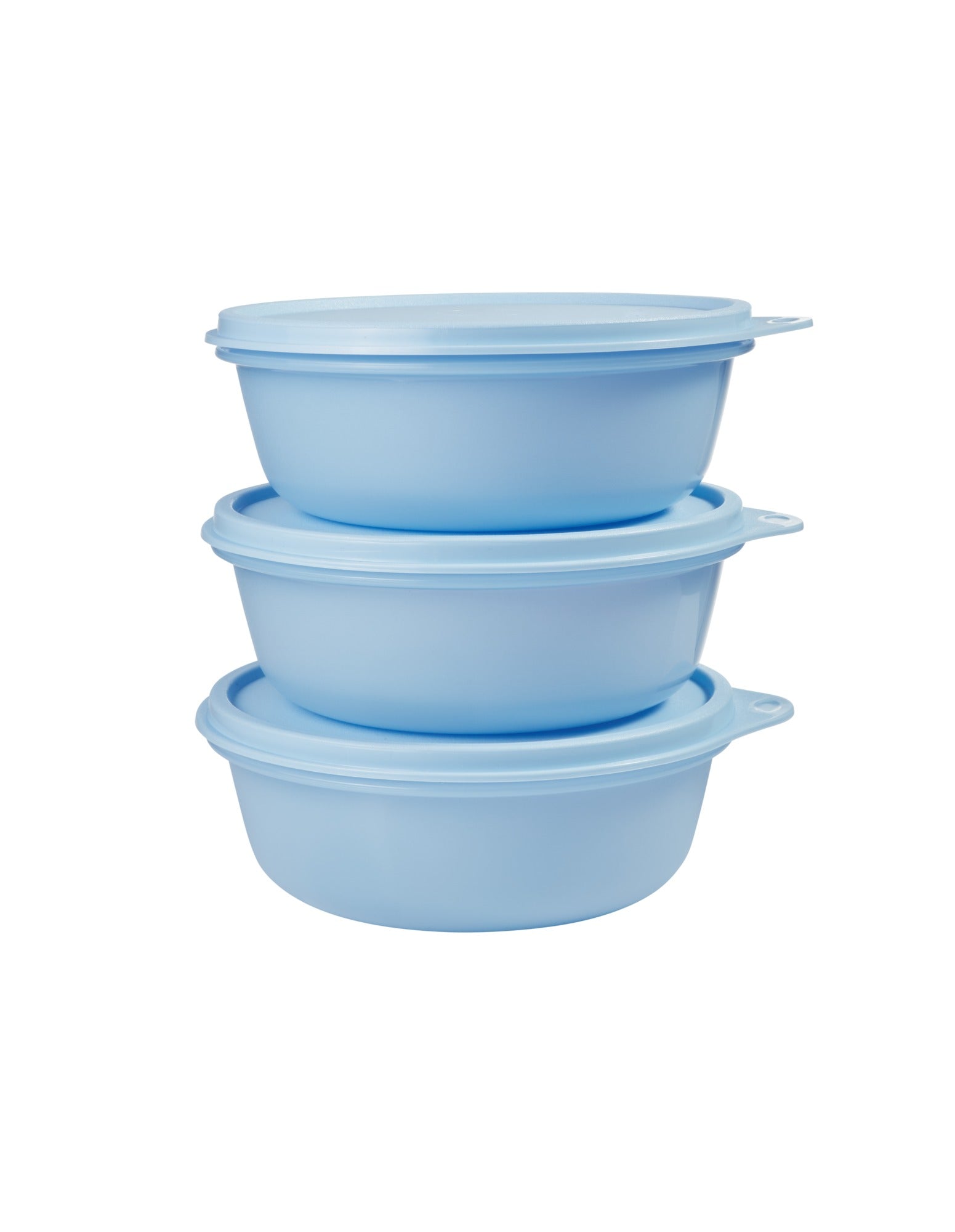Tupperware Modular Medium Size Bowl Set of 3 600ML Blue Gift Boxed