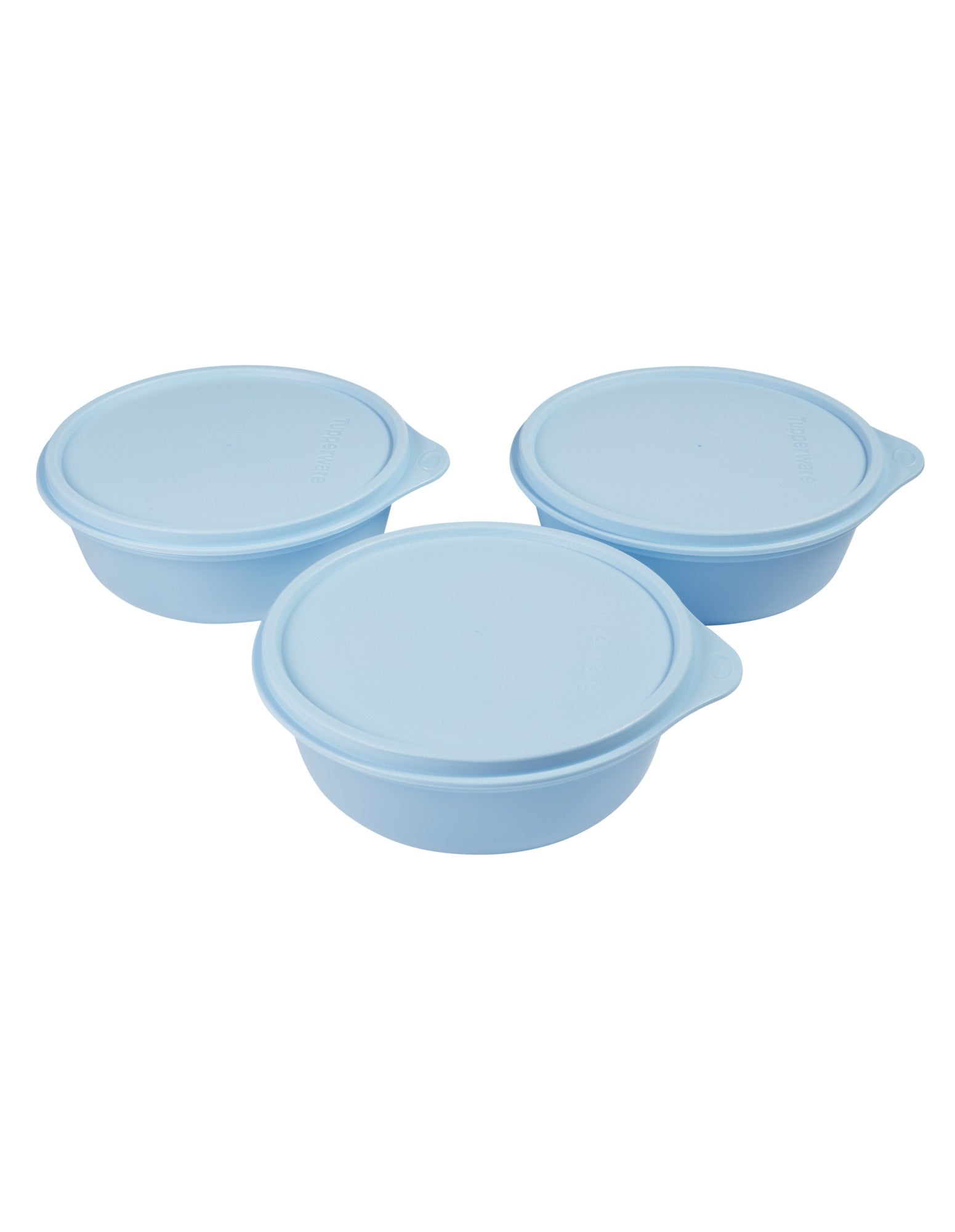 Tupperware Modular Medium Size Bowl Set of 3 600ML Blue Gift Boxed