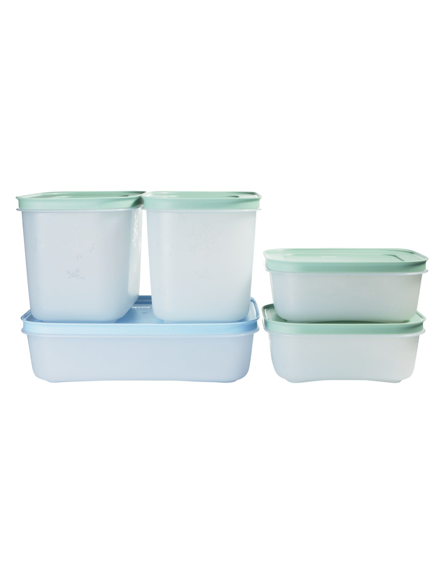 Tupperware Freezable Container Set of 5 450ML / 1L / 1.1L Gift Boxed