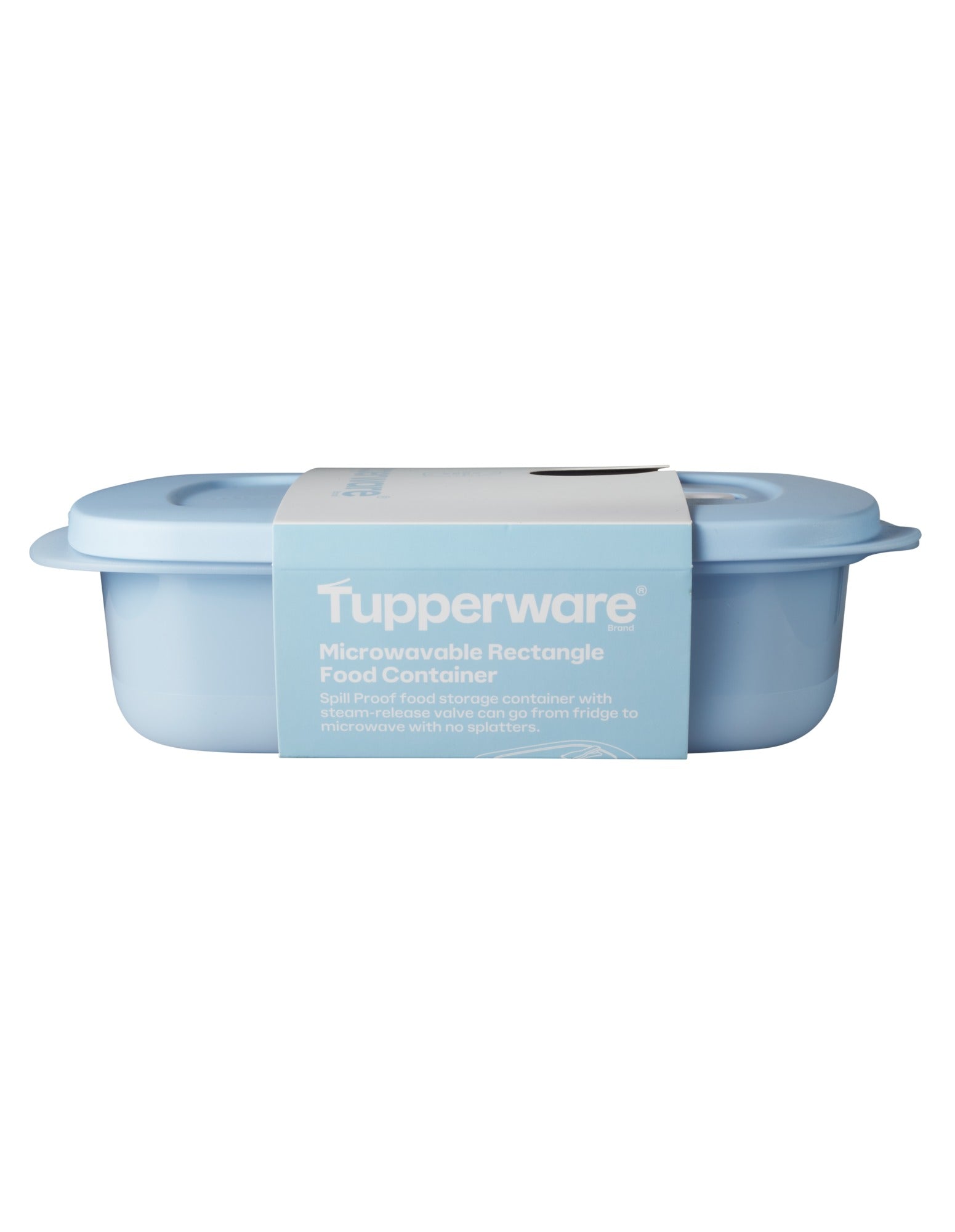 Tupperware Microwavable Rectangle Food Container 1L Blue