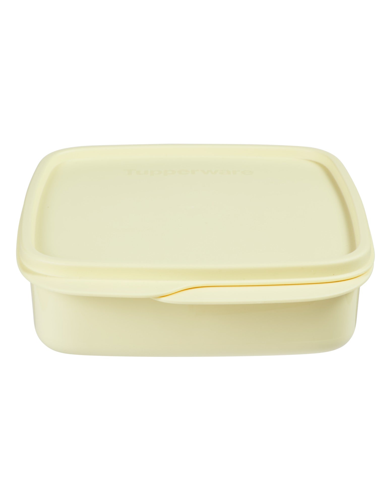 Tupperware Divided Square Lunch Box 550ML Yellow