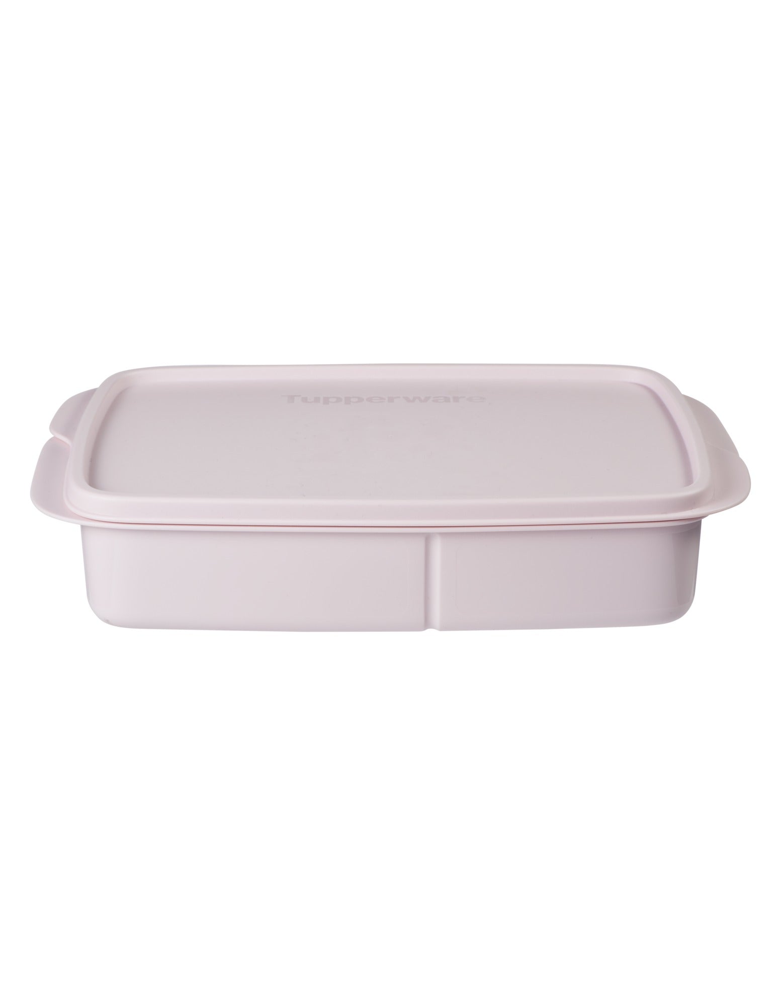 Tupperware Divided Rectangle Lunch Box 1L Pink
