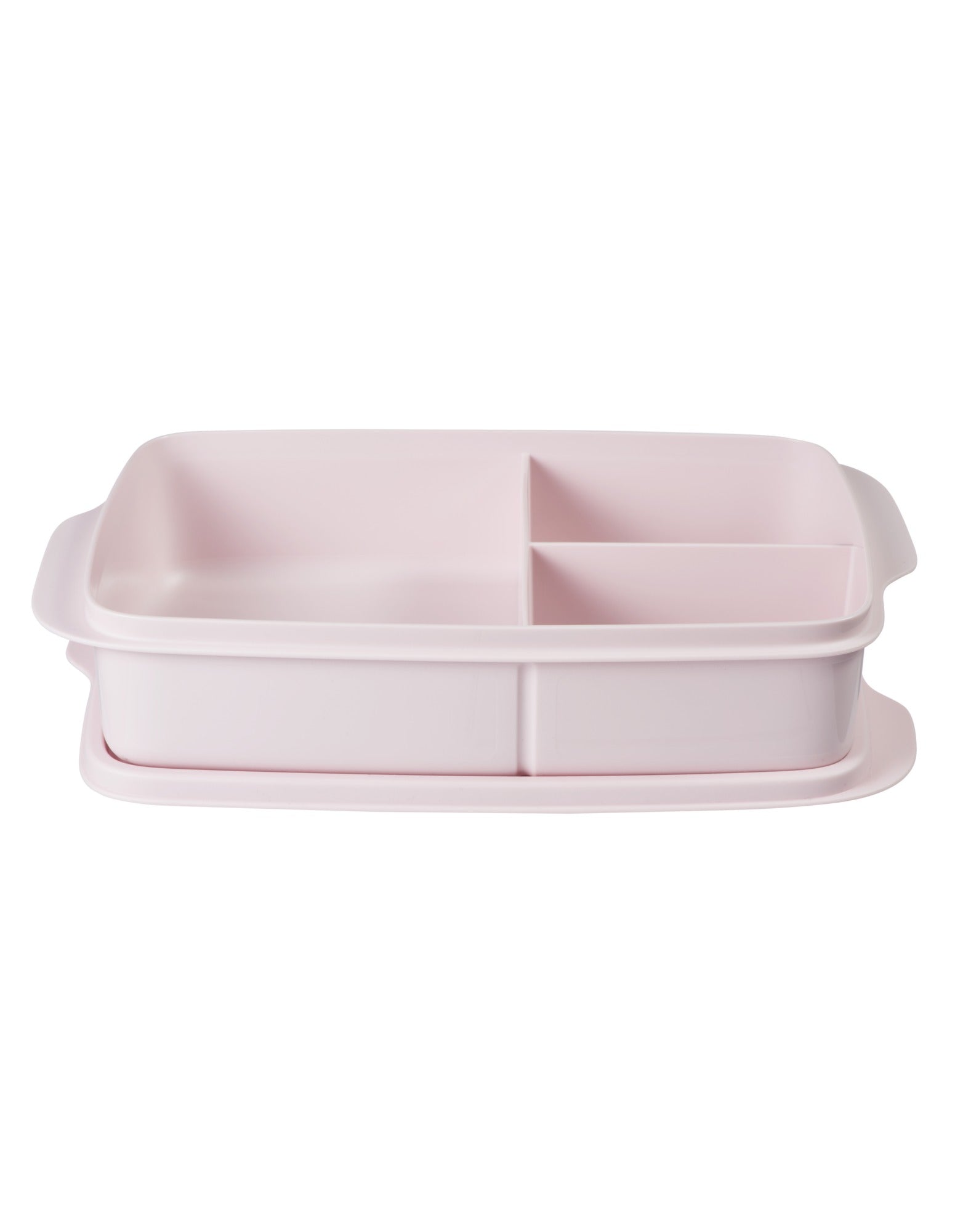 Tupperware Divided Rectangle Lunch Box 1L Pink