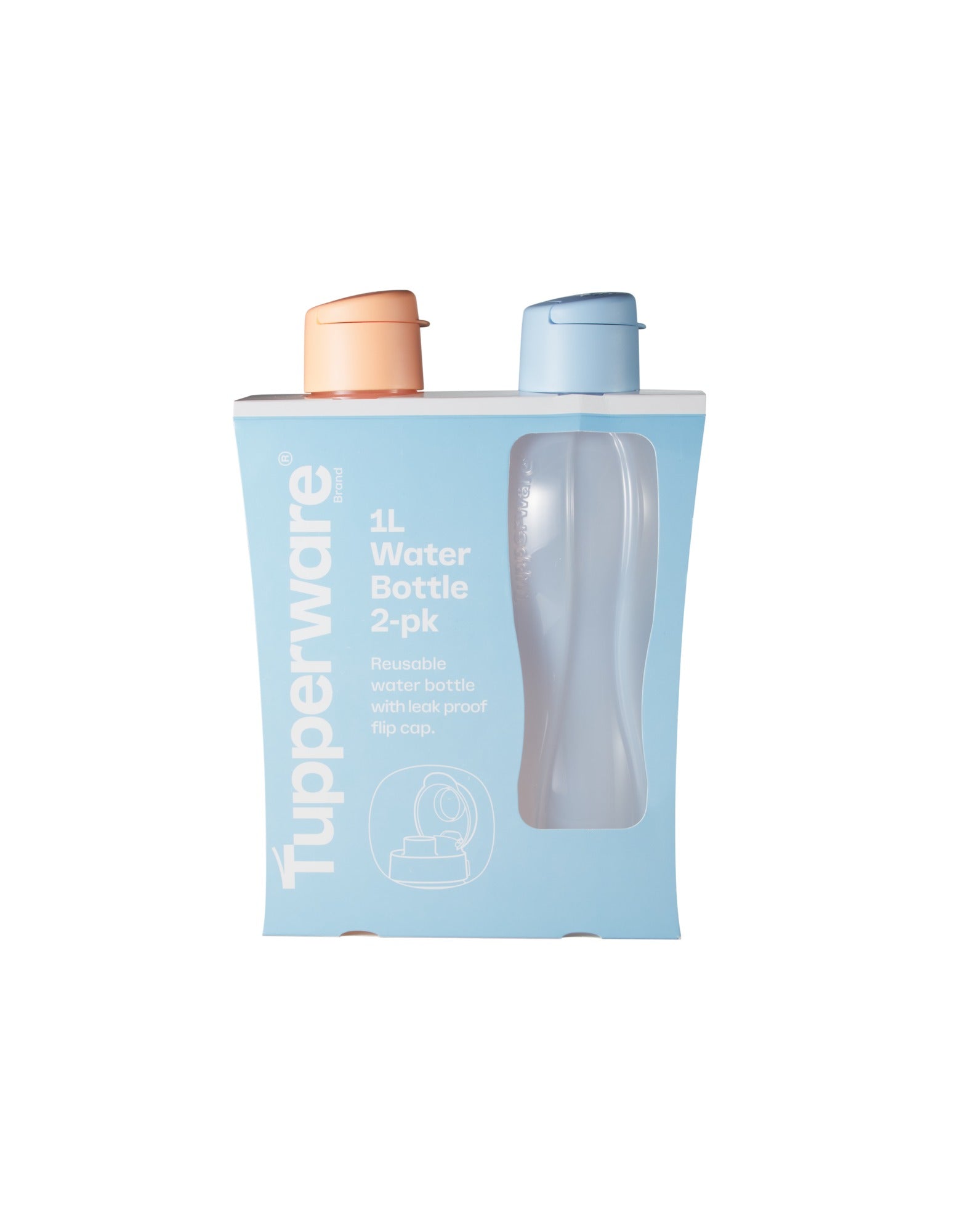 Tupperware Eco Water Bottle Set of 2 1L