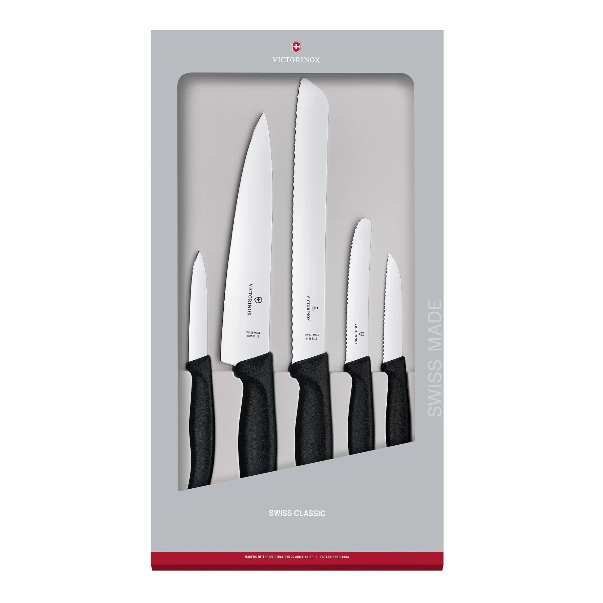Victorinox Swiss Classic Kitchen Set 5 Piece | Black