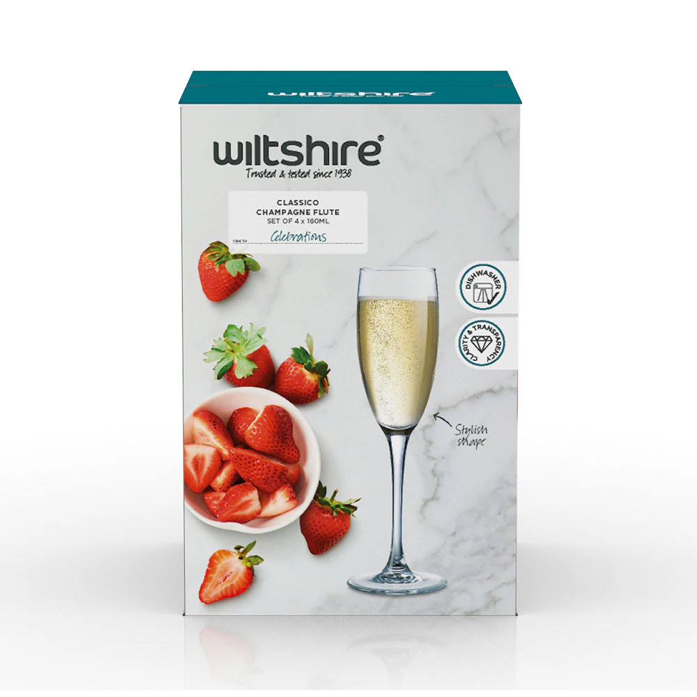 Wiltshire Classico Flute 160ml Set of 4
