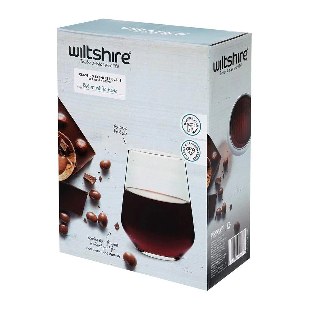 Wiltshire Classico Stemless 435ml Set of 4