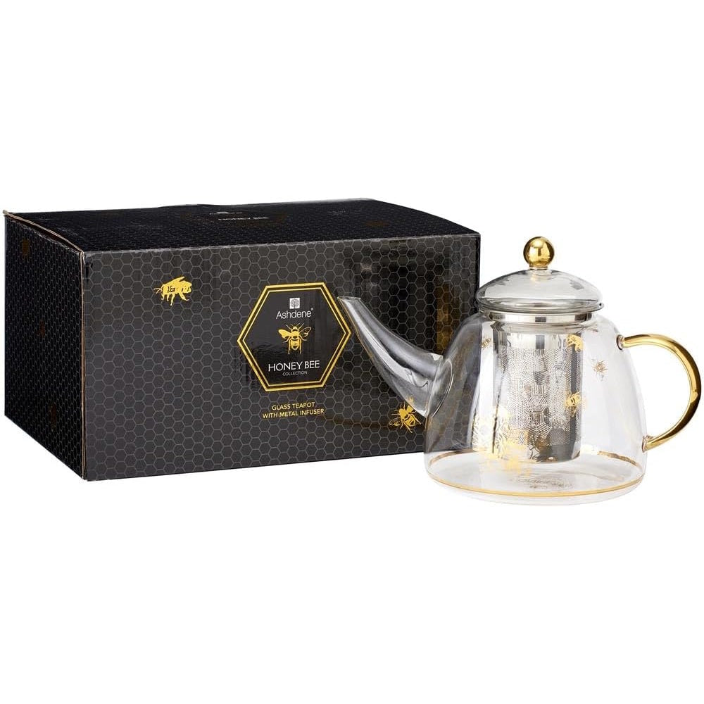 Ashdene Honey Bee Teapot with Metal Infuser