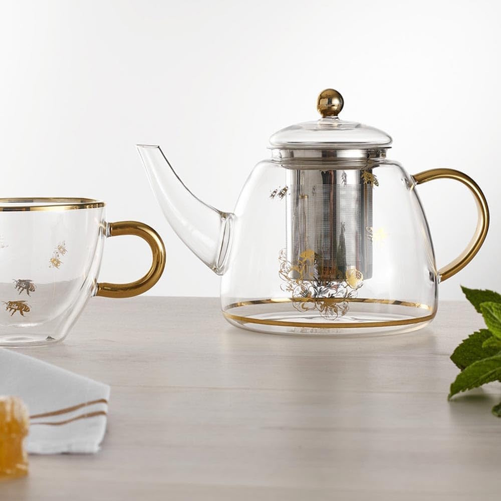 Ashdene Honey Bee Teapot with Metal Infuser