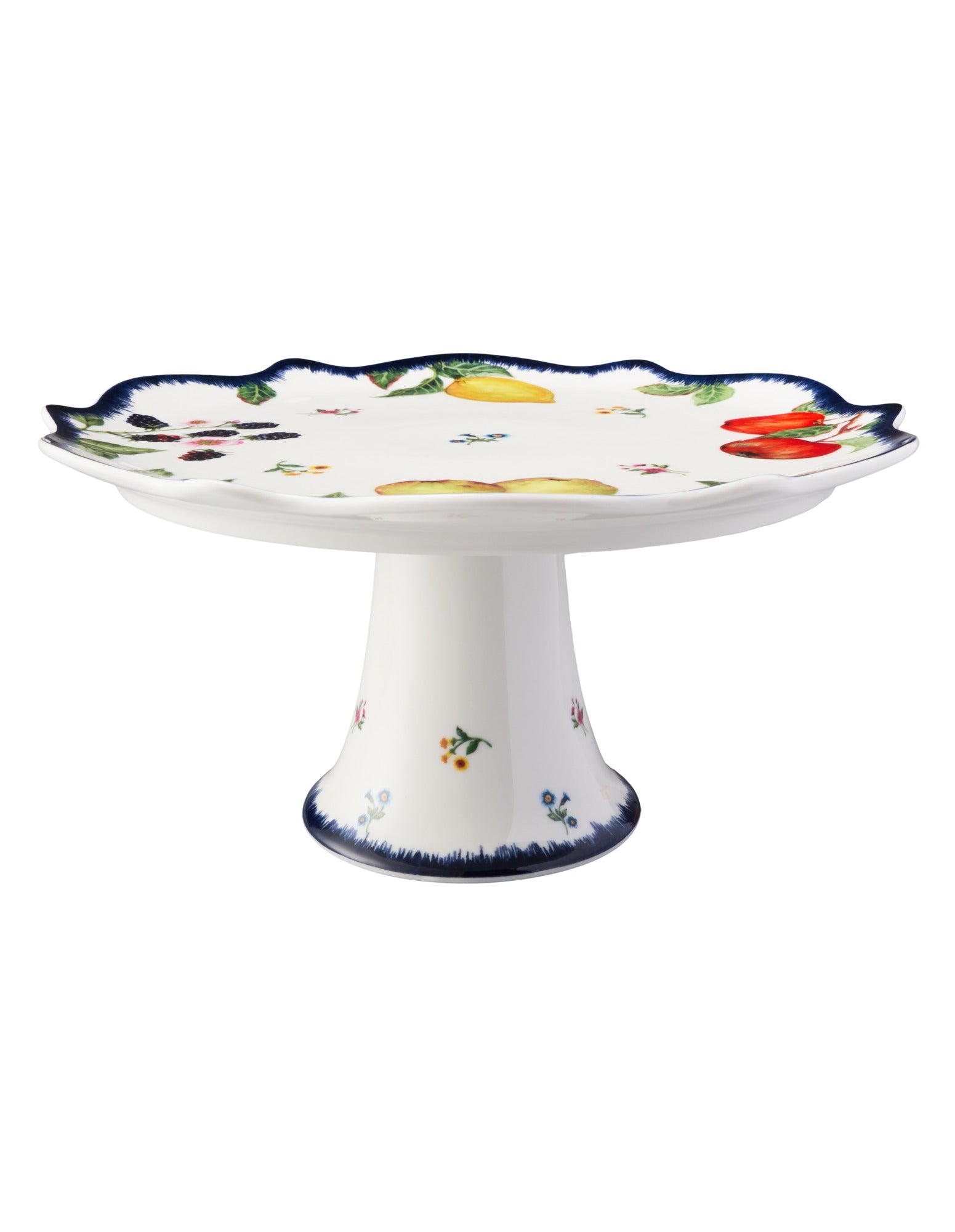 Casa Domani Frutta Scallop Footed Cake Stand 20cm Gift Boxed