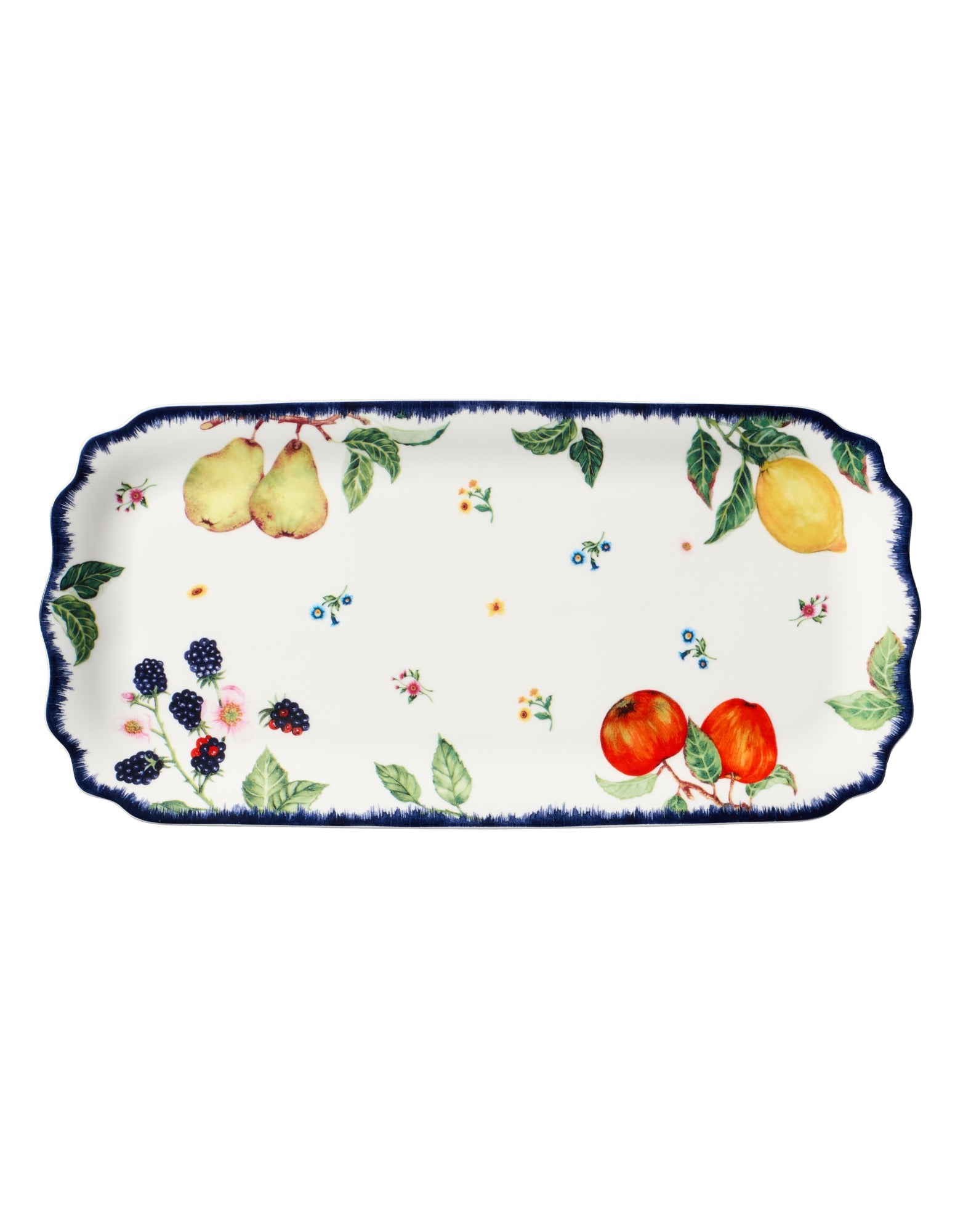 Casa Domani Frutta Scallop Oblong Platter 30.5x15cm Gift Boxed
