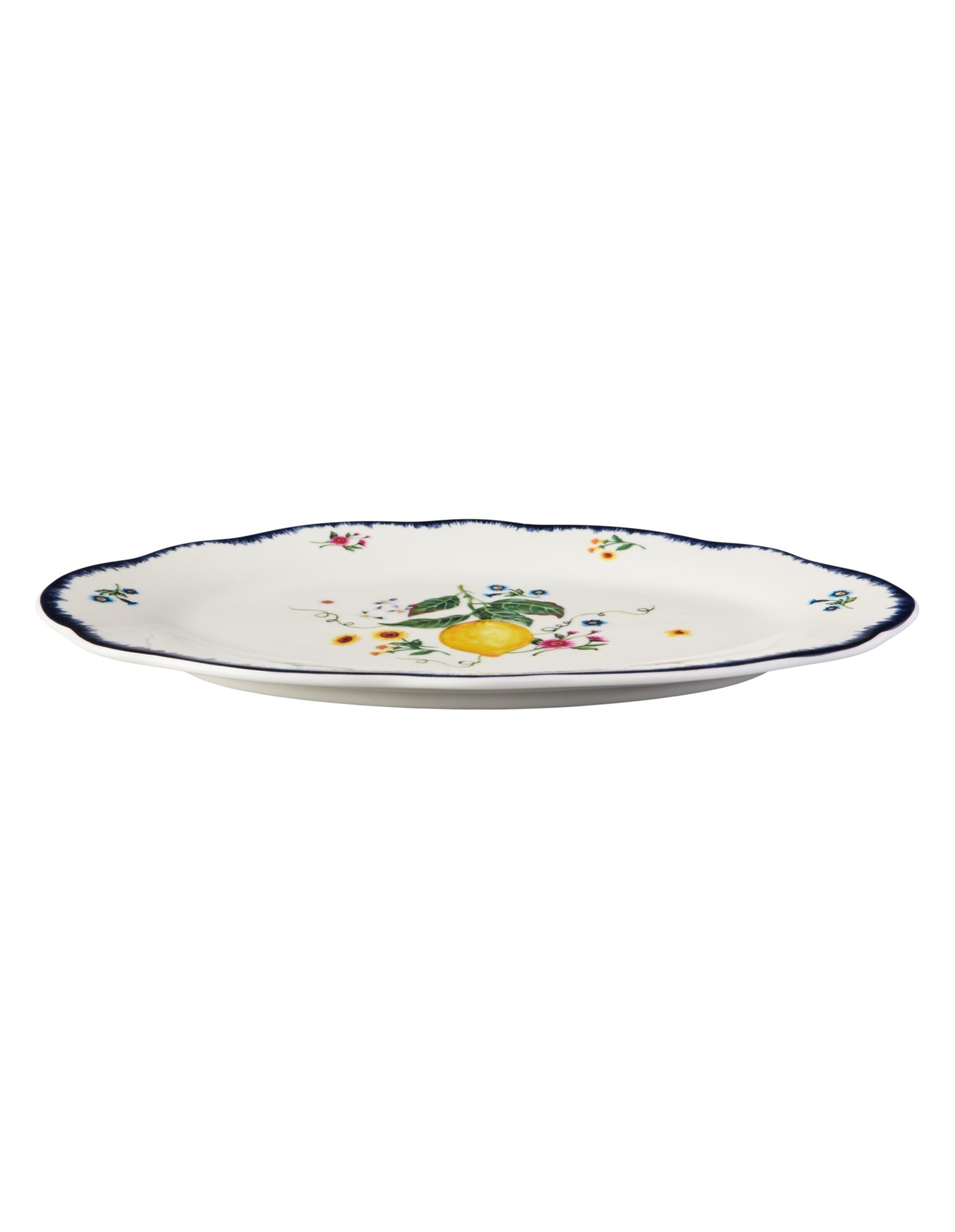 Casa Domani Frutta Scallop Oval Rim Platter 26x17cm