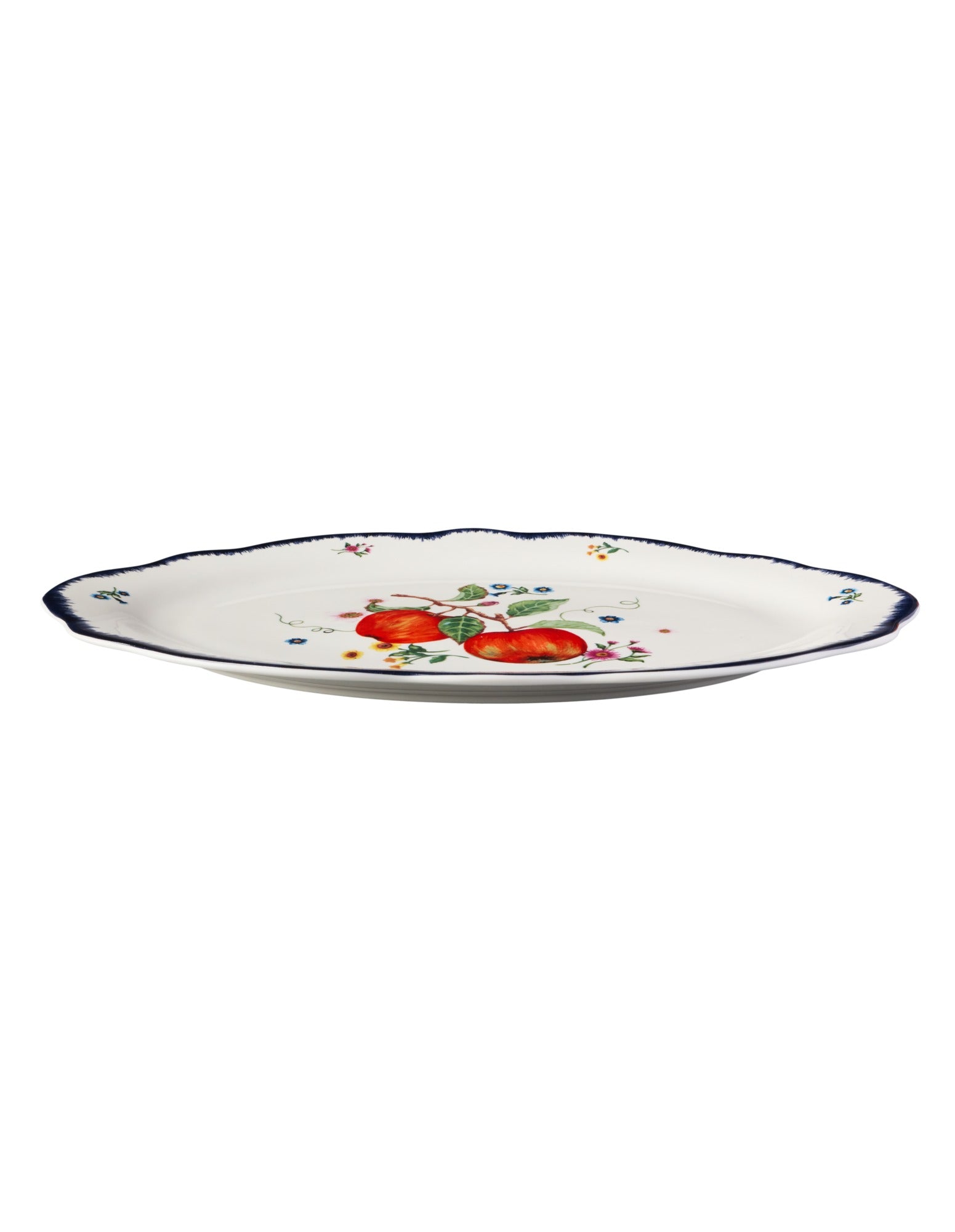 Casa Domani Frutta Scallop Oval Rim Platter 35x24cm Gift Boxed