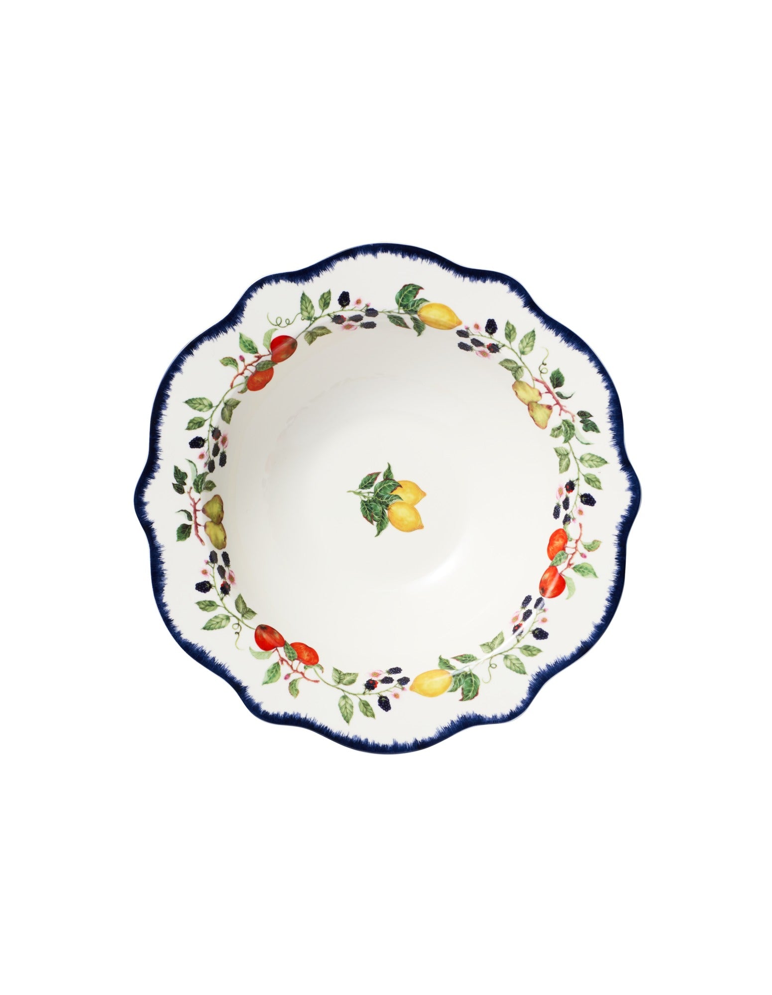 Casa Domani Frutta Scallop Rim Serving Bowl 29x8cm Gift Boxed