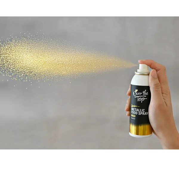 Over The Top Metallic Food Spray Gold 48g