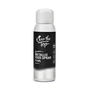 Over The Top Metallic Food Spray Pearl White 48g