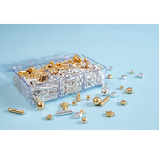 Over The Top Edible Bling Metallic Bento Box Gold & Silver Sprinkles Mix 120g