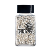 Over The Top Edible Bling Silver Balls Medley 2mm-8mm 75g