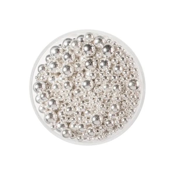 Over The Top Edible Bling Silver Balls Medley 2mm-8mm 75g