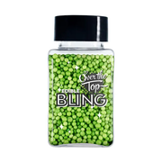 Over The Top Edible Bling Sprinkles - Green 60g