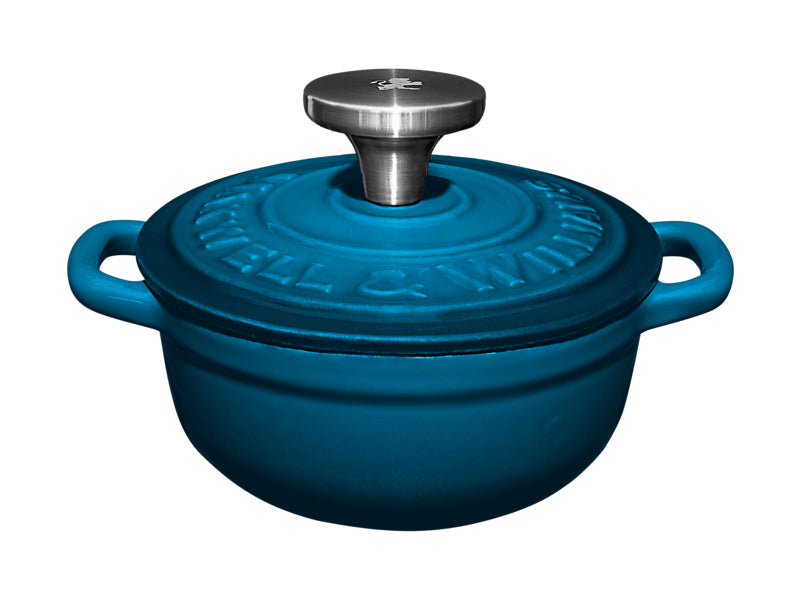 Maxwell & Williams Cast Iron Cocotte Midnight Blue 9.5cm / 260ml Gift Boxed